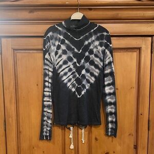 We The Free Monochrome Tie-Dye Turtleneck